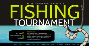 สีดำ Fishing Tournament Facebook Shared Image Template