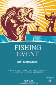 900 Fishing Tournament Template Customizable Design Templates