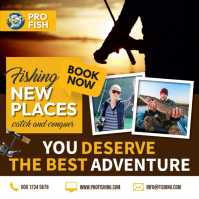 Fishing Exploration Instagram Post template