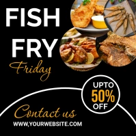 fish fry Logotipo template