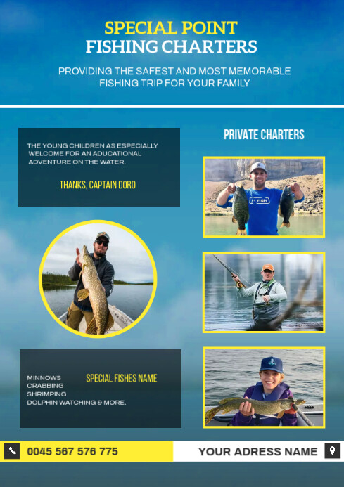 Copy of Fishing poster | PosterMyWall
