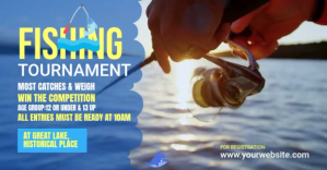 Fishing Tournament Facebook Shared Image Template