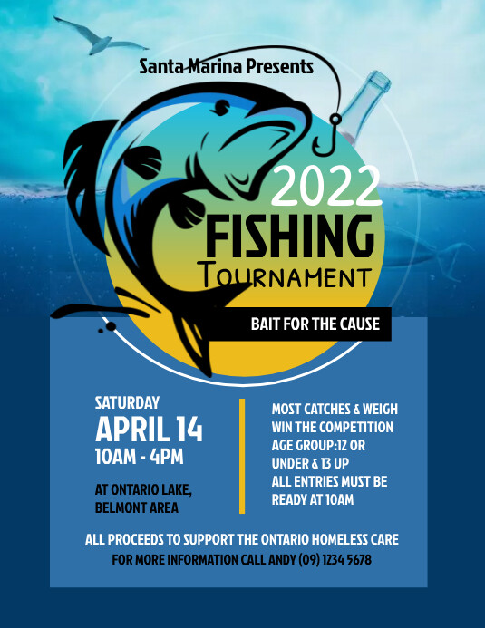 Copy of Fishing Tournament Flyer PosterMyWall
