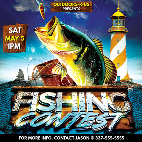 900 Fishing Tournament Template Customizable Design Templates