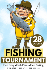920 Fishing Tournament Customizable Design Templates Postermywall