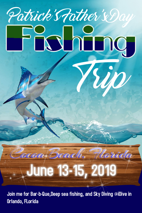 Fishing Trip Template PosterMyWall