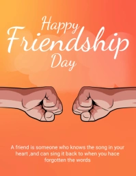 Fist Bump Flyer template