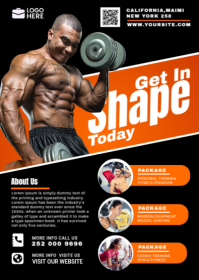 FITNESS & GYM A6 template