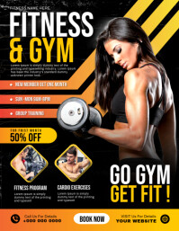 FITNESS & GYM Flyer (format US Letter) template