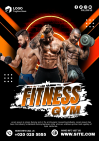 FITNESS & GYM FLYER A1 template