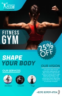 Fitness | Gym | Sports Center Advert Tabloid template