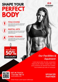 Fitness & Gym Flyer A1 template