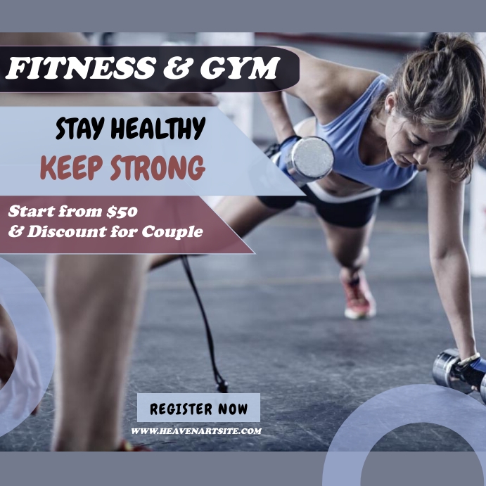 FITNESS & GYM INSTAGRAM TEMPLATE