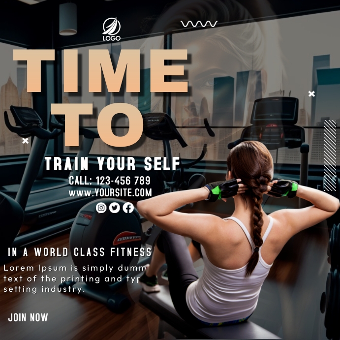 Exercise Advertisement Examples Fitness Ads Template | PosterMyWall