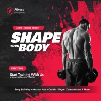 Body Building Instagram Post template