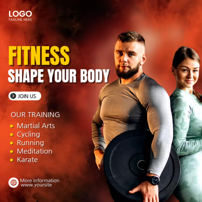 Exercise Advertisement Examples Fitness Ads Template | PosterMyWall