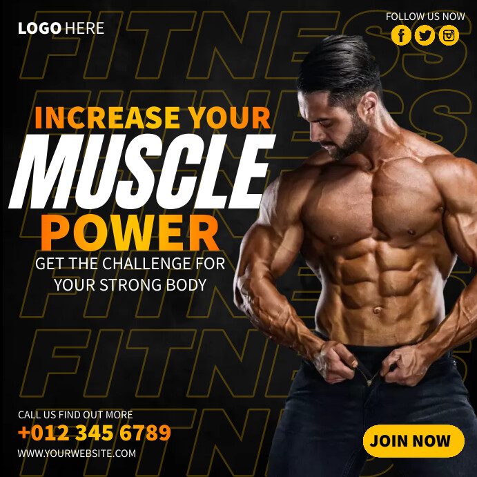 Exercise Advertisement Example Fitness Ads Template | PosterMyWall