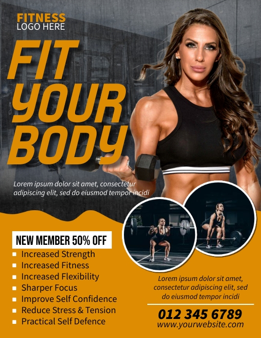 Exercise Advertisement Examples Fitness Ads Template | PosterMyWall