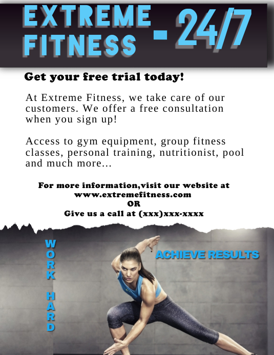Exercise Rx Flyer Copy of Fitness and Exercise | PosterMyWall