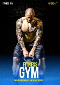 Fitness and Gym A2 template