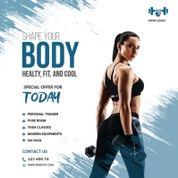 Fitness and Gym Instagram post template