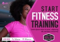 Fitness Banner Design Template Postal