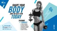 Fitness Center Ad Twitter Post template