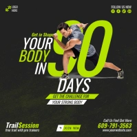 Fitness Challenge Publicação no Instagram template