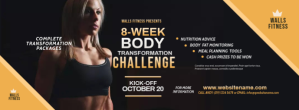 Fitness Challenge Facebook Cover Photo Facebook-coverfoto template
