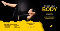 Fitness Challenge Facebook Event Cover Okładka wydarzenia na Facebooku template