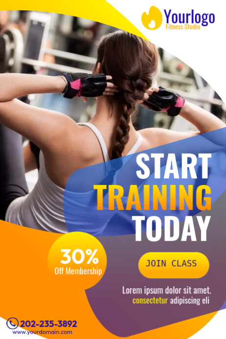 Fitness Class Training Template | PosterMyWall