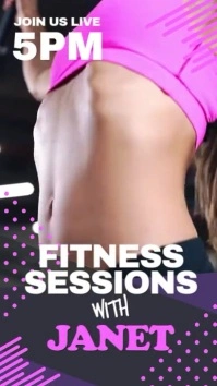 Fitness class virtual Instagram Story template
