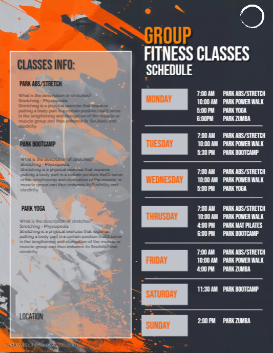 Fit Lab Class Scheudle Gym Class Schedule Template Heres What Industry Insiders Gym Schedule