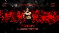 Fitness Club Advert Digital na Display (16:9) template