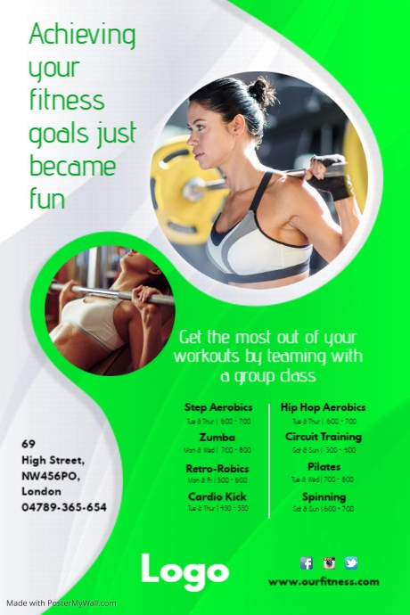 fitness club flyer template postermywall club flyer design template