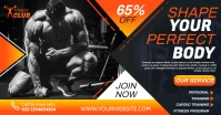 fitness club flyer Publicité Facebook template