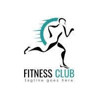 Fitness club logo template