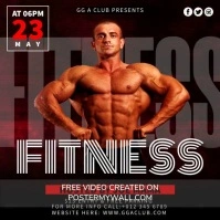 Fitness Contest Instagram Plasing template