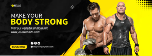 Fitness Cover Facebook-coverfoto template