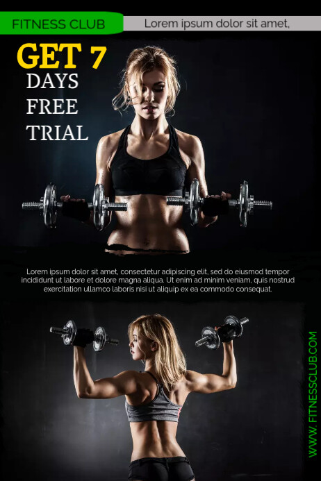FITNESS Poster template
