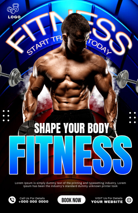 FITNESS Tabloid template