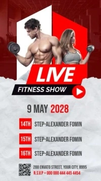 Fitness Short de YouTube template