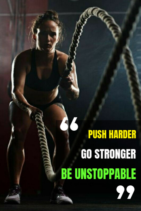 Fitness Poster template