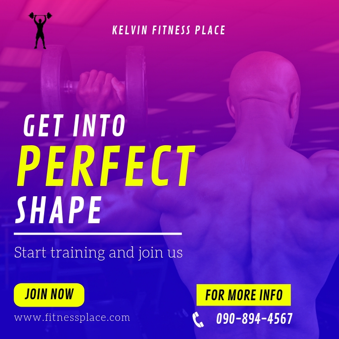 FITNESS DESIGN TEMPLATE | PosterMyWall