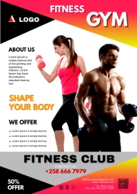 fitness A3 template