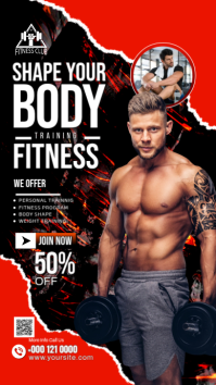 FITNESS História do Instagram template