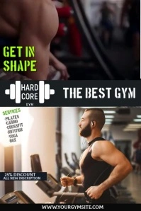 fitness Plakkaat template