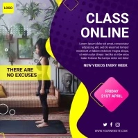Fitness Instagram-bericht template