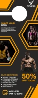 Fitness Door hanger Half Page Letter template