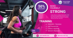 Fitness Facebook Shared vidio Template